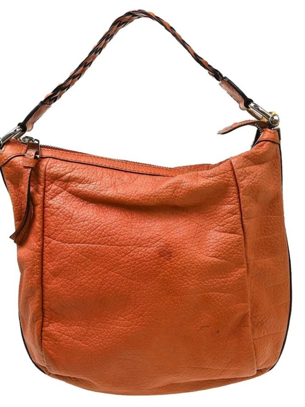 Gucci Brown Leather Bamboo Handbag